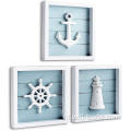 Houten strand badkamer decor